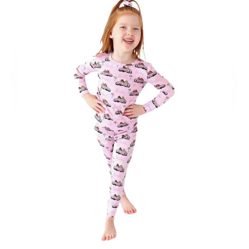 Posh Peanut Barbie Cruisin Two Piece Bamboo Pajamas 3T to 4T